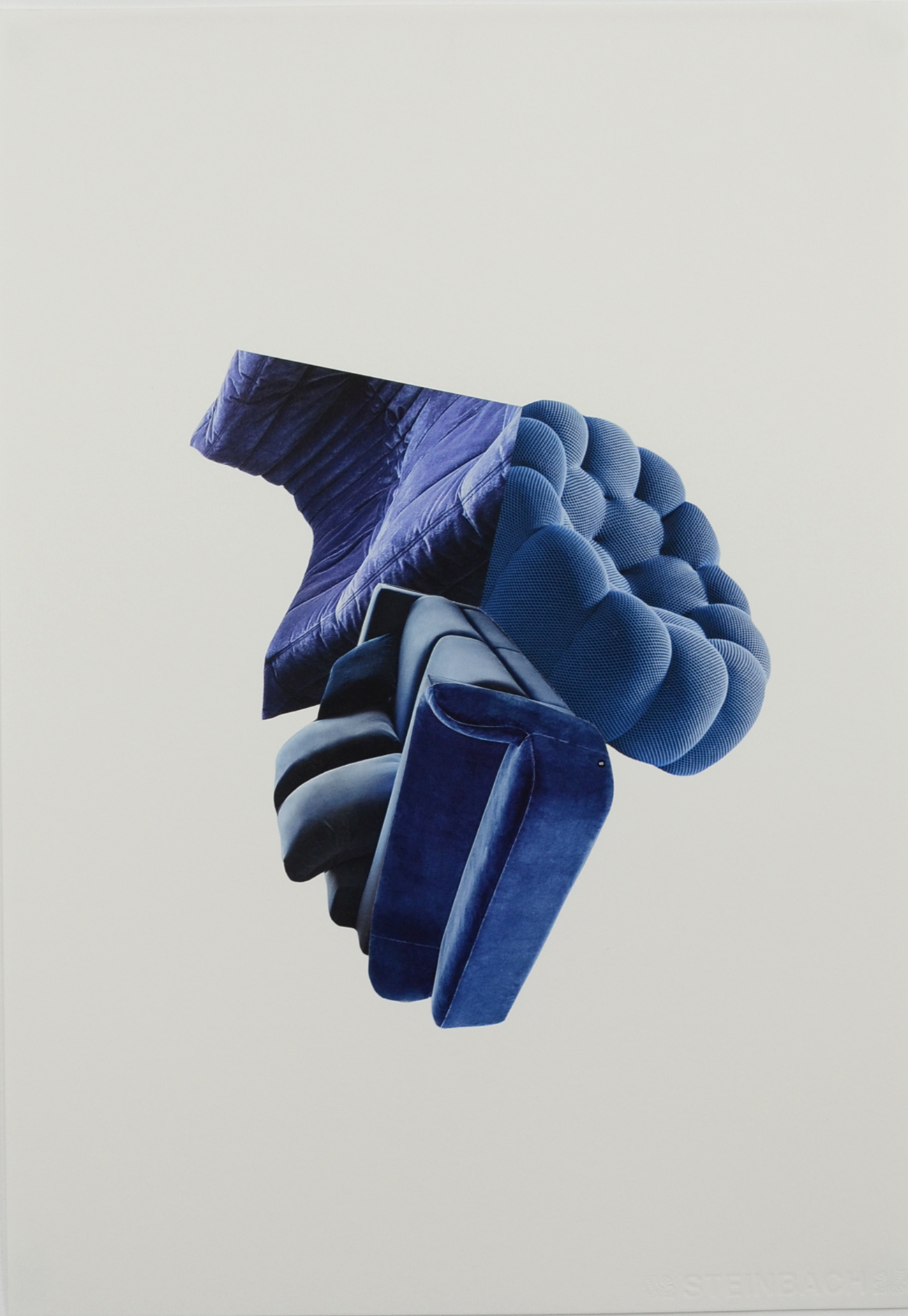 Hisae Ikenaga - Dcomposition en douceur, bleu, 2021